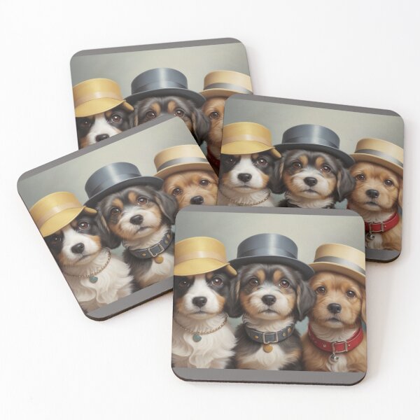 Item preview, Dapper Pups: Hats and Collars Trio designed and sold by T-shirtMill.