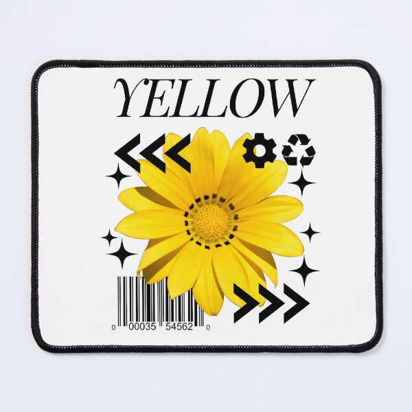 Item preview, Yellow Flower with Black Text  designed and sold by AveryZi.