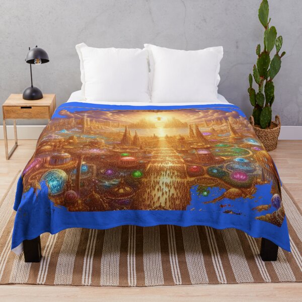 Item preview, Golden Roads of Heaven: A Glorious City Adorned with Jewels and God's Light, designed and sold by PaintMeWorld.