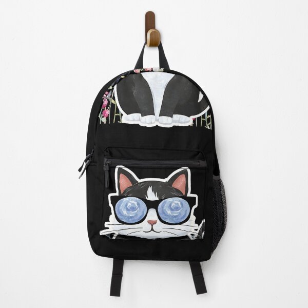 Item preview, Tuxedo Flower Cat Kitten designed and sold by nanka-art.
