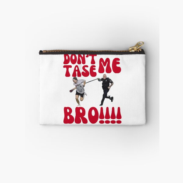 Item preview, Funny Don't Tase Me Bro, Comical Police Chase, Humorous Arrest Graphic, Hilarious Cop and Runner, Baseball Fan designed and sold by RiffRaffGraffix.