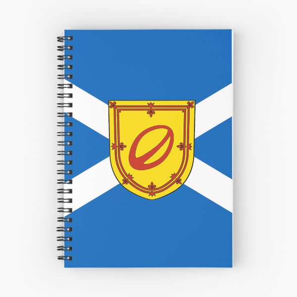 Item preview, Scottish Saltire Flag with Rugby Ball Shield (bratach na h-Alba le sgiath ball rugbaidh) designed and sold by JonathanR1994.