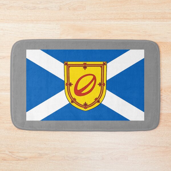 Item preview, Scottish Saltire Flag with Rugby Ball Shield (bratach na h-Alba le sgiath ball rugbaidh) designed and sold by JonathanR1994.