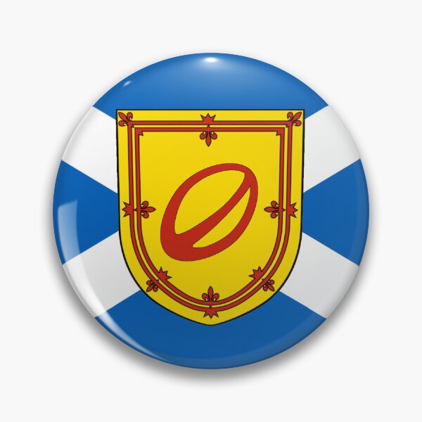 Item preview, Scottish Saltire Flag with Rugby Ball Shield (bratach na h-Alba le sgiath ball rugbaidh) designed and sold by JonathanR1994.