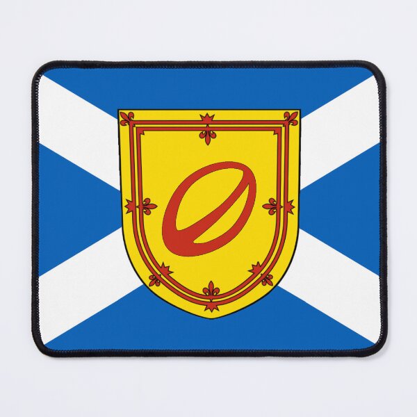 Item preview, Scottish Saltire Flag with Rugby Ball Shield (bratach na h-Alba le sgiath ball rugbaidh) designed and sold by JonathanR1994.