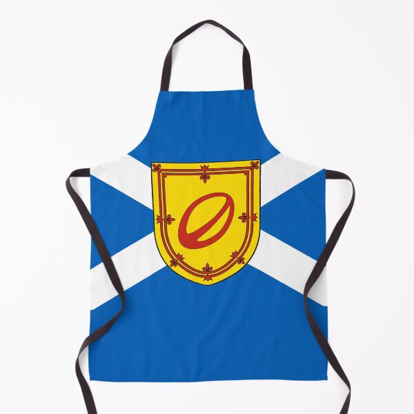 Item preview, Scottish Saltire Flag with Rugby Ball Shield (bratach na h-Alba le sgiath ball rugbaidh) designed and sold by JonathanR1994.