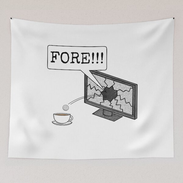 Item preview, Golf Broken TV Golfer Funny designed and sold by doodlerob.