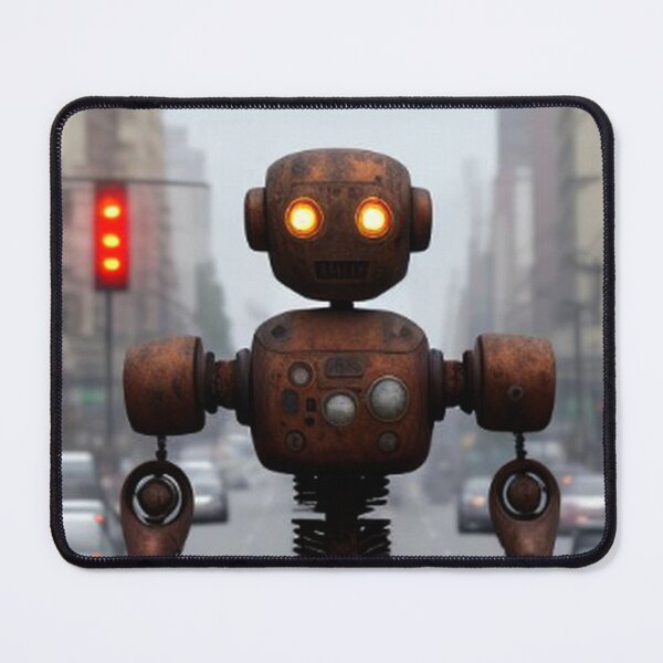 Item preview, Robot Rolling Thru Downtown  designed and sold by TheDarkWardrobe.