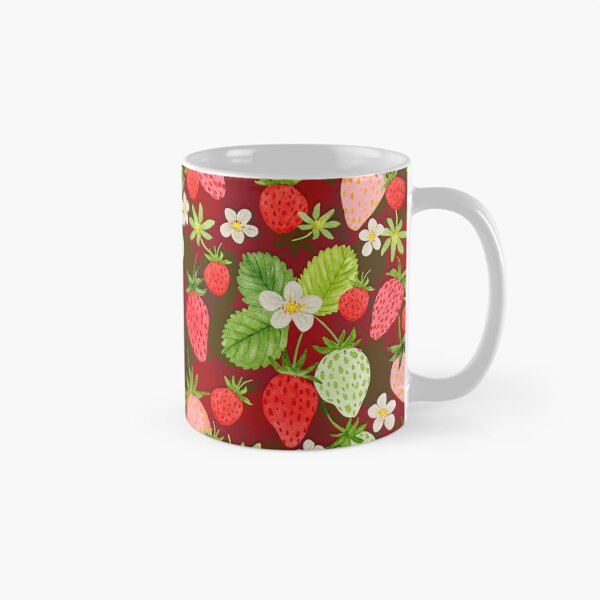 Item preview, Watercolor Strawberries Pattern (Red) designed and sold by andrebalest.art.