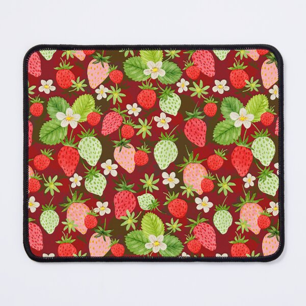 Item preview, Watercolor Strawberries Pattern (Red) designed and sold by andrebalest.art.
