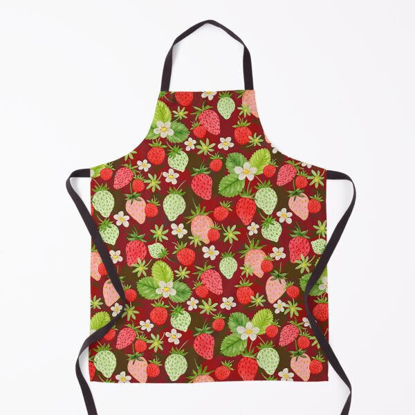 Item preview, Watercolor Strawberries Pattern (Red) designed and sold by andrebalest.art.