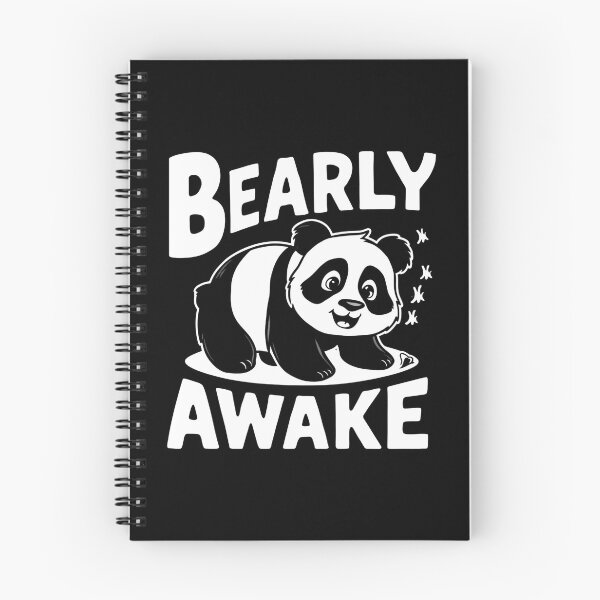 Item preview, Bearly Awake Tired Panda designed and sold by Haji  Kamora.