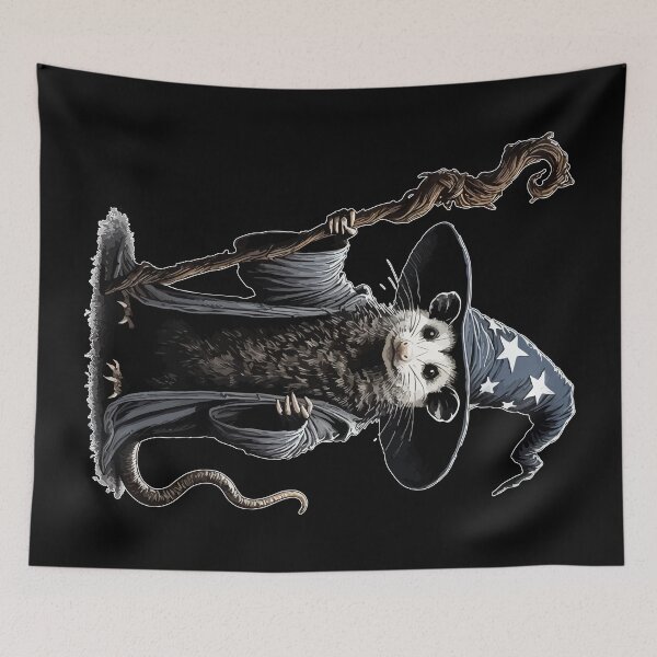 Item preview, Funny Opossum Wizard designed and sold by TomFrontierArt.