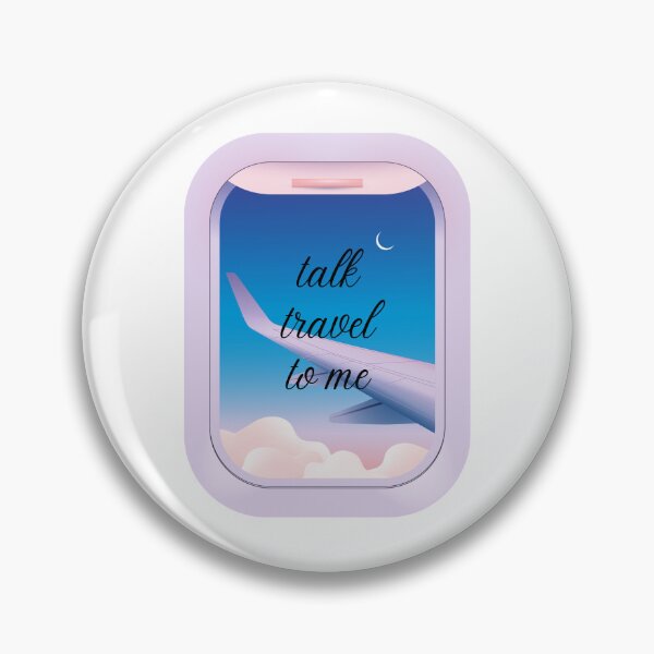 Item preview, Talk travel to me airport window blue pink  designed and sold by Sketchbook Studio by Aqsaa.