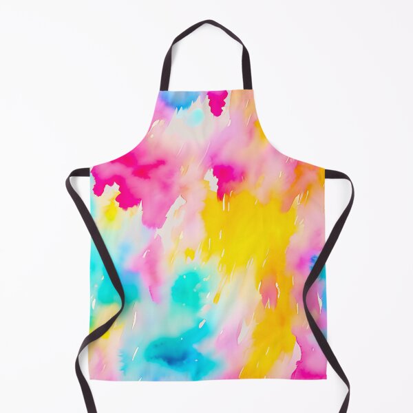 Item preview, Watercolor Pink Yellow and Turquoise Abstract Pattern for Maximalist and Vibrant Decor designed and sold by kathrynchill.