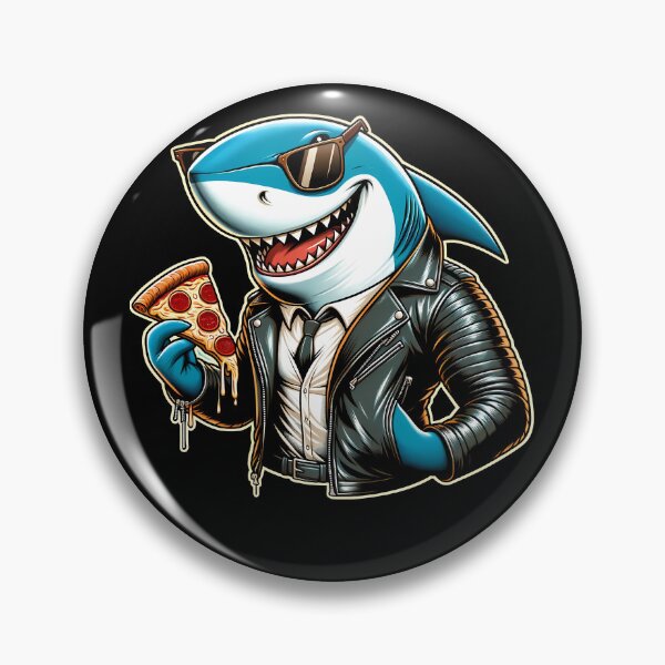 Item preview, Shark Eating Pizza, Funny Pizza Lover designed and sold by Logiamerch.