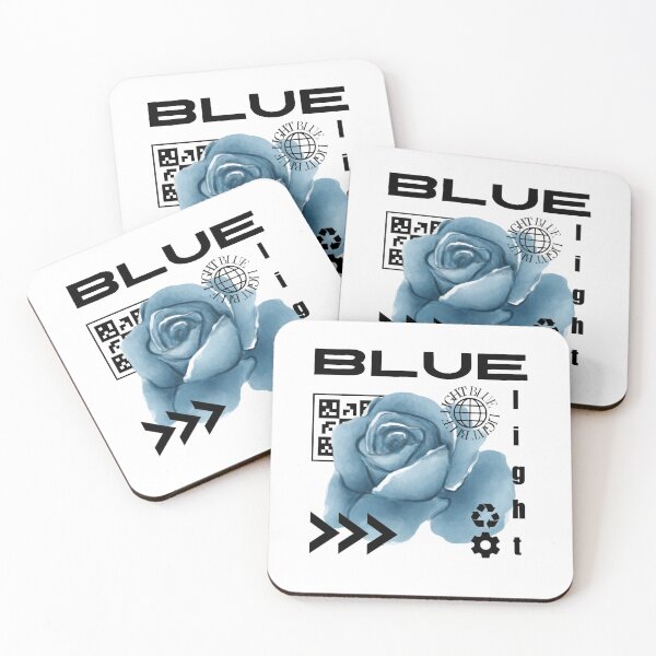 Item preview, Blue Rose with Black Text  designed and sold by AveryZi.