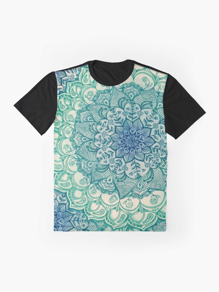 Alternate view of Emerald Doodle Graphic T-Shirt