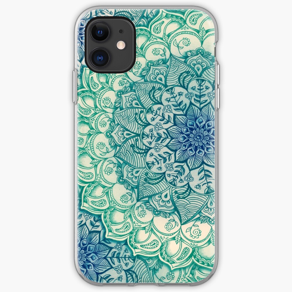 "Emerald Doodle" iPhone Case & Cover by micklyn Redbubble