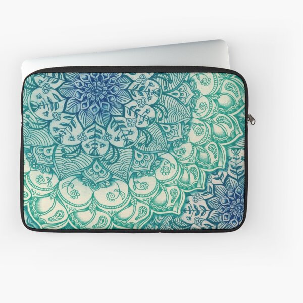 Emerald Doodle Laptop Sleeve
