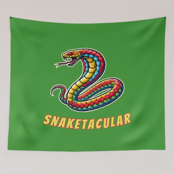 Item preview, Snaketacular - snake wordplay, snake pun designed and sold by Funny-Banana.