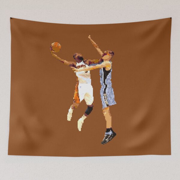 Item preview, Baron Davis dunks over Andrei Kirilenko designed and sold by pixelsports2.