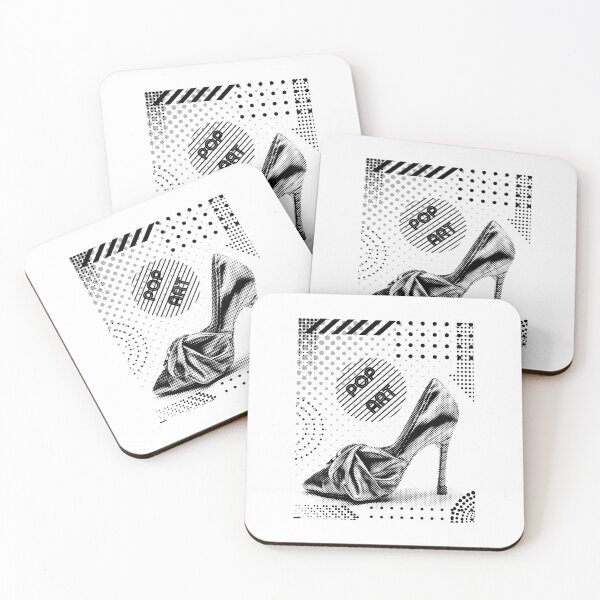 Item preview, The shoe, pop-art style graphics, monochromatic designed and sold by silent-violin.