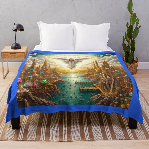 Item preview, Golden Roads of Heaven: A Glorious City Adorned with Jewels and God's Light, designed and sold by PaintMeWorld.