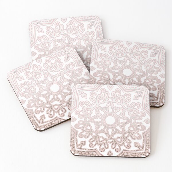 Item preview, Elegant white rose mandala designed and sold by RoseAesthetic.