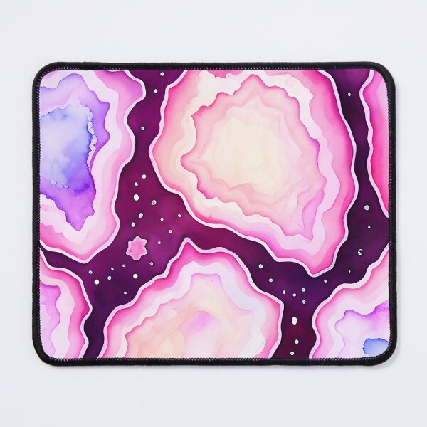 Item preview, A dreamy pink and purple geode pattern in space with stars for maximalist decor designed and sold by kathrynchill.