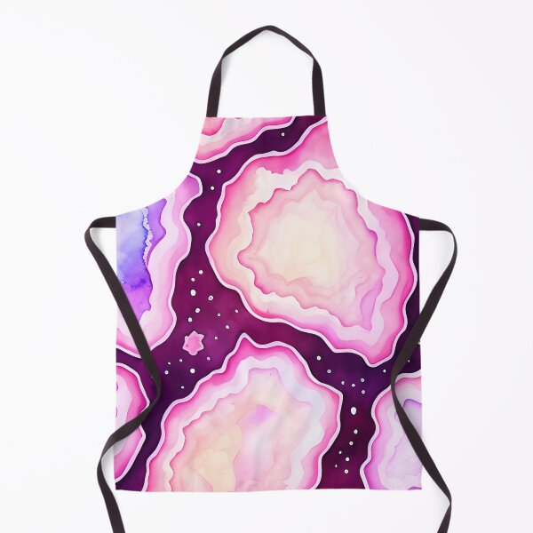 Item preview, A dreamy pink and purple geode pattern in space with stars for maximalist decor designed and sold by kathrynchill.