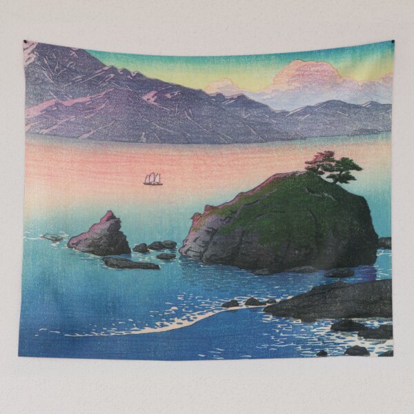 Item preview, Wakasa Kude no hama by Kawase Hasui Ukiyo-e Japanese Art designed and sold by tjj68.
