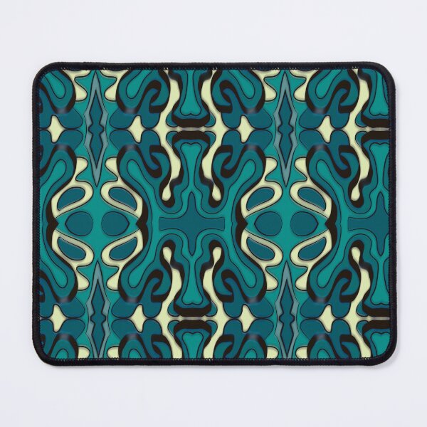 Aperçu de l'œuvre Motif 60 70s bleu créée et vendue par Constancealb.