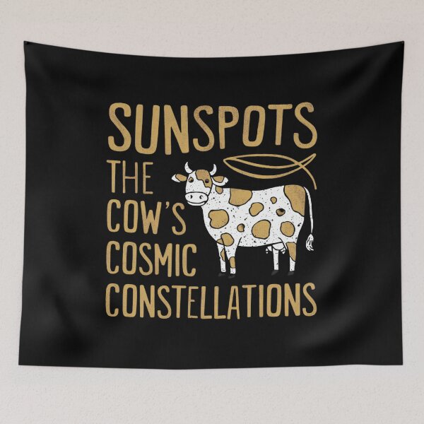 Item preview, Sunspot"Sunspots:The Cow's Cosmic Constellations",Kids,Women,Girls,Man, T-Shirt designed and sold by AI-volution.
