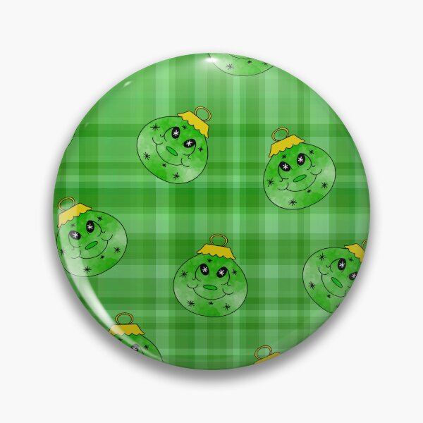 Item preview, Happy Green Christmas Ornaments designed and sold by Sartoris Art.