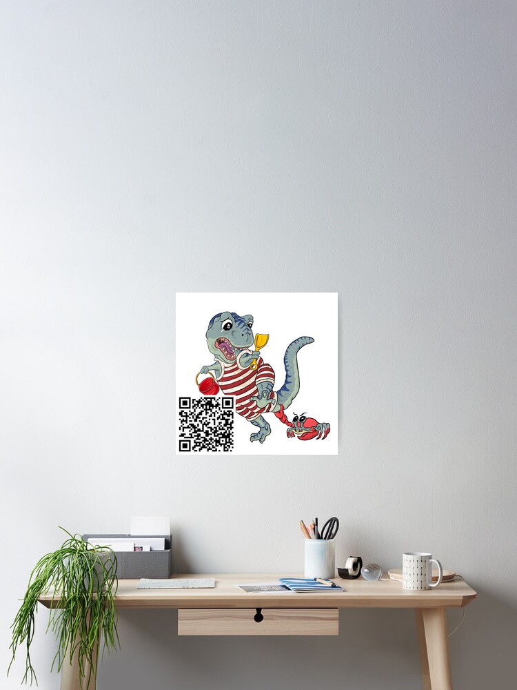 Thumbnail 2 of 3, Poster, Beach Bully Redbubble QR code designed and sold by Raulboy.