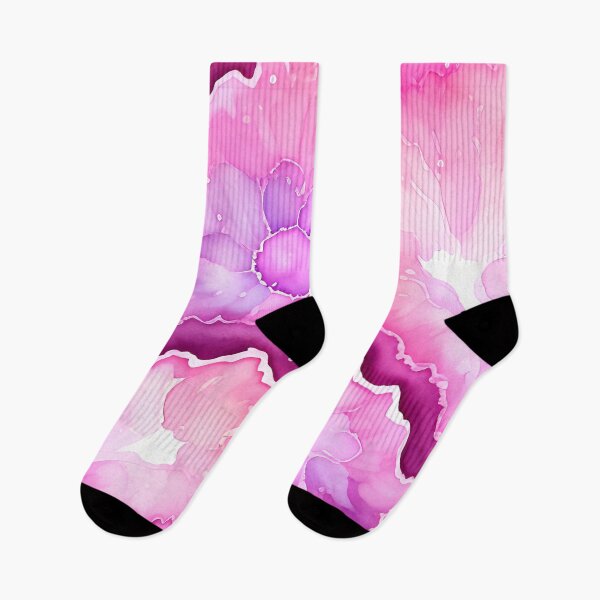Item preview, Pink Geode Bloom Inspired Watercolor Pattern for Bright and Maximalist Decor designed and sold by kathrynchill.