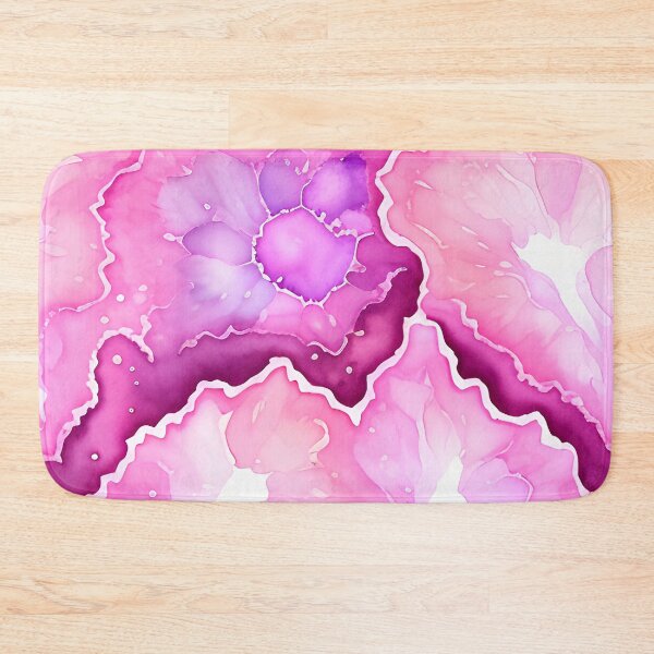 Item preview, Pink Geode Bloom Inspired Watercolor Pattern for Bright and Maximalist Decor designed and sold by kathrynchill.