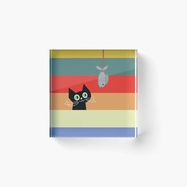 Item preview, " SEE FOOD " a black cat with wide eyes staring intensely at "SEA FOOD"! designed and sold by HEMRO.