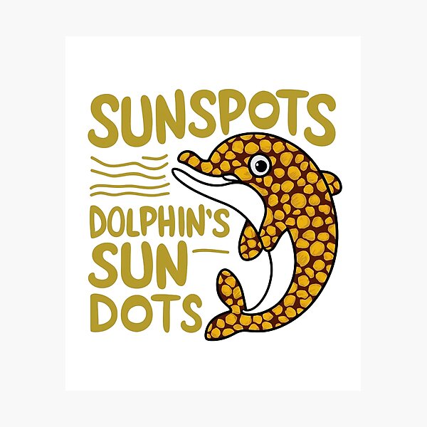Item preview, Sunspot "Sunspots: Dolphin's Sun Dots",Kids,Women,Girls,Man, T-Shirt designed and sold by AI-volution.