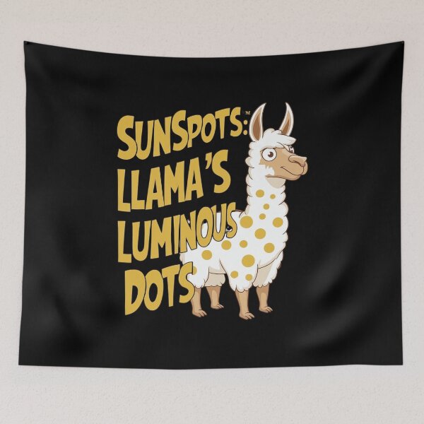 Item preview, Sunspot "Sunspots: Llama's Luminous Dots" T-Shirt designed and sold by AI-volution.