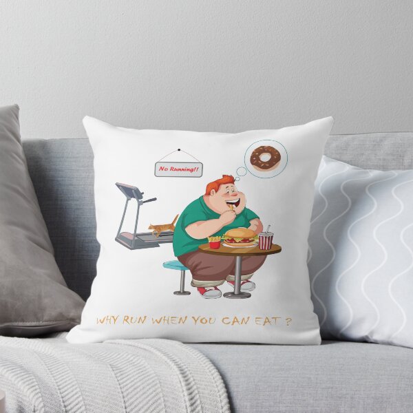 Item preview, Cubby man eating hamburger and avoiding GYM designed and sold by OooPstudio.