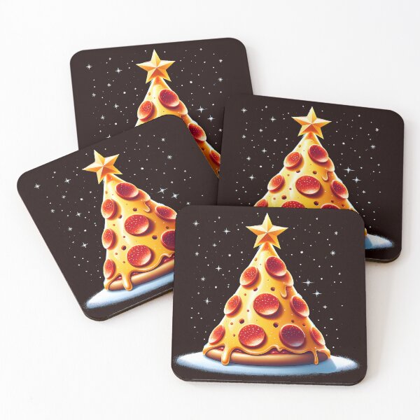 Item preview,  Christmas Pizza Tree Festive, pepperoni Lover Xmas Gift designed and sold by Logiamerch.
