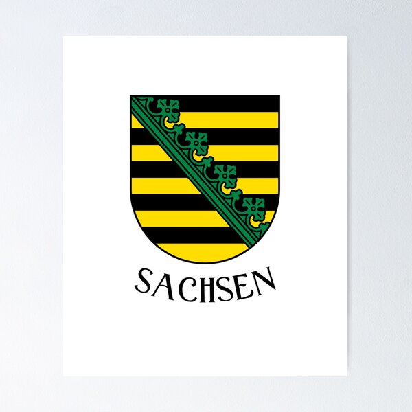 Artikelvorschau, Wappen von Sachsen, Deutschland entworfen und verkauft von jeshands.