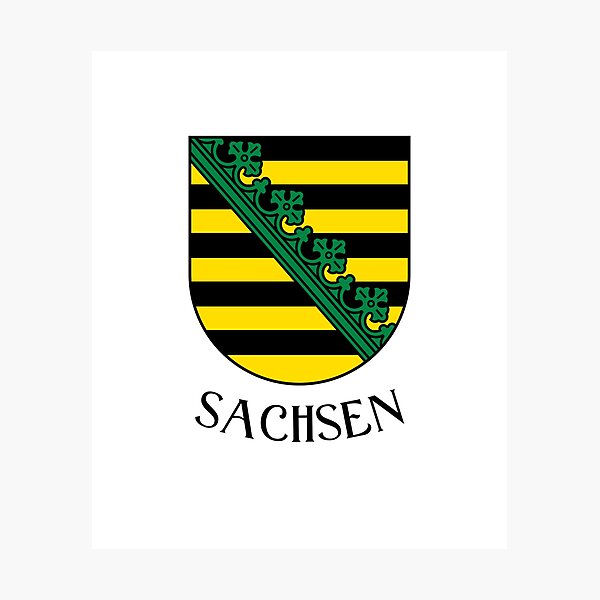 Artikelvorschau, Wappen von Sachsen, Deutschland entworfen und verkauft von jeshands.