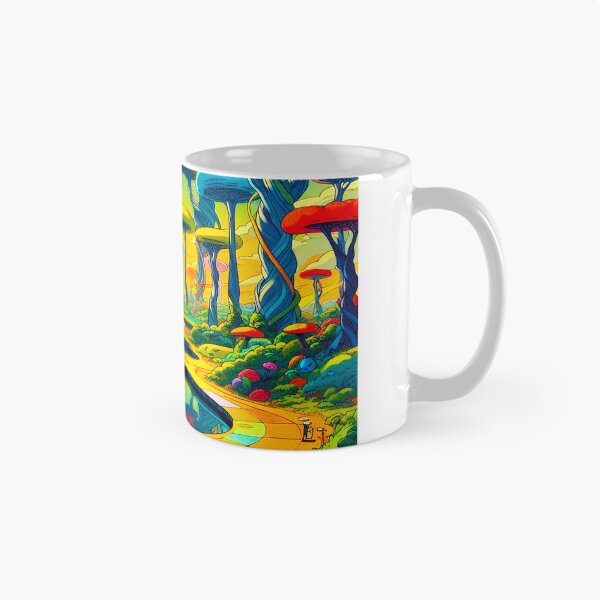 Item preview, Fantastic retrofuturistic planet forest designed and sold by point13.