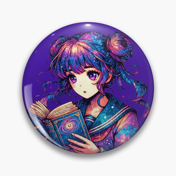 Item preview, Cosmic Anime Girl Reading a Book designed and sold by SeGoArtDesign.