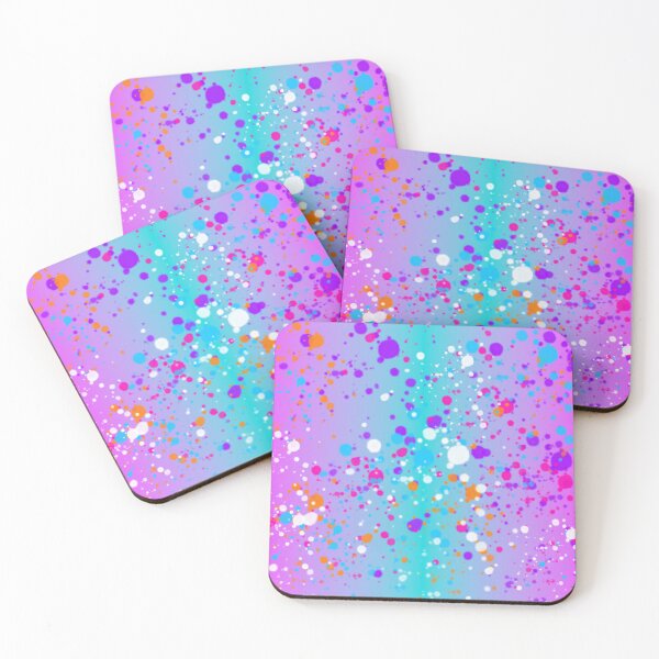 Item preview, Splatter Pattern (pinks, purples, turquoise, white & orange) designed and sold by dddesignsnj.