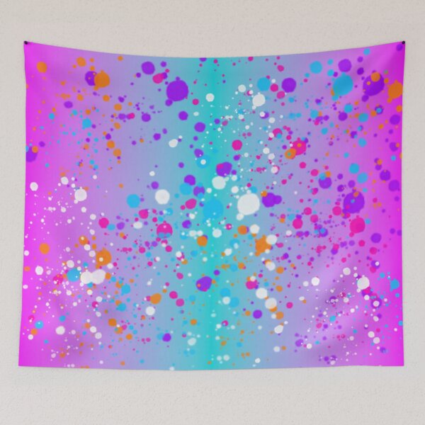 Item preview, Splatter Pattern (pinks, purples, turquoise, white & orange) designed and sold by dddesignsnj.