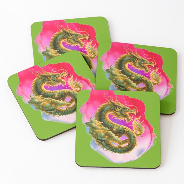 Item preview, Dragon in golden dance designed and sold by DesignNebula.